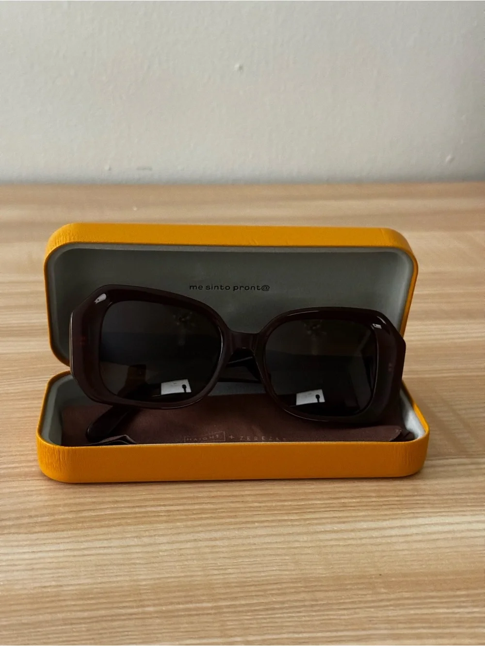 Zerezes Women's Oversized Square Sunglasses - Brown